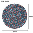 thumbnail image 2 of Round Tablecloth Spring Summer 60 x 60 Inch flower Table Cover for Party Dinner Picnic Round, 2 of 5
