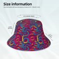 thumbnail image 3 of Bingfone Colorful Snake Bucket Hat for Men Women,Packable Reversible Printed Sun Hats,Fisherman Outdoor Travel Hiking Beach Caps, 3 of 7