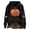 Black, variant on Women's Sequin Pumpkin Graphic Hoodie Long Sleeve Pullover Casual Fall Winter Sweatshirt Top,S