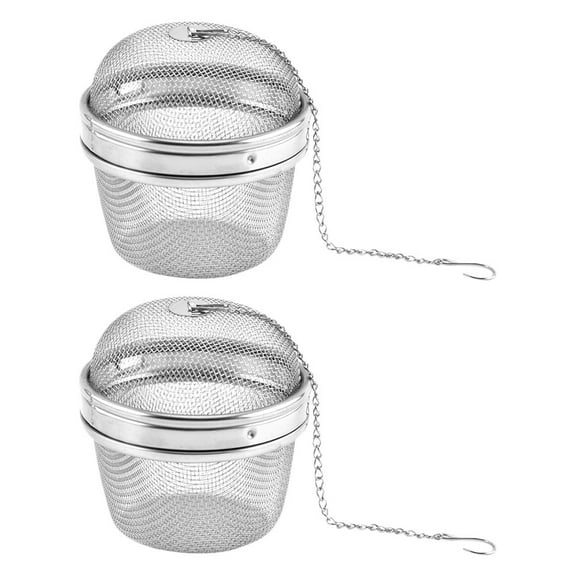 Jiandong Tea Strainer Stainless Steel Mesh Tea Strainer Filters Loose Leaf Tea Infuser(2.76X2.56X2.56Inch)