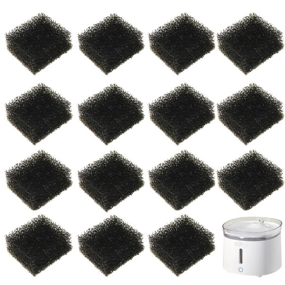 Delapan Cat Water Fountain Filters for 68oz/2L Adjustable Water Flow Pet Fountain, Replacement Sponge for Pet Drinking Fountain, 15 Pack