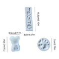 thumbnail image 1 of Moldes de silicona D, 3 moldes de silicona 3D con forma de corazón y oso, moldes para hornear DIY construidos para precisión, 1 of 8