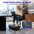 thumbnail image 5 of Airfind Vibration Plate Exercise Machine for Lymphatic Drainage, Full Body Workout Vibration Platform with Bluetooth Speaker,2 Loops and 5 Resistance Bands for Home Exercise Gym,450lb Capacity,Black, 5 of 9
