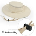 thumbnail image 5 of Solaris Summer Cowboy Sun Hats for Men, Adjustable Drawstring Hat, UPF 50+ Protection Breathable Bucket Hat for Fishing Camping Hiking Safari Gardening, 5 of 8