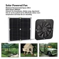 thumbnail image 4 of Mono-Polycrystalline Solar Panel with 13.5 Inches Exhaust Fan Bracket Photovoltaic Fan Ventilation C, 4 of 5