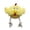 Yellow, variant on Plush Chicken Rope Tug Dog Toy with Squeaker for Interactive Play and Dental Cleaning for Boredom Relief