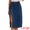 Dark Blue, variant on Women's Denim Midi Skirt Button Up Slit Jean Skirts XX-Large Dark Blue