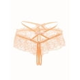 thumbnail image 2 of Tangas con lazo de encaje floral, bragas íntimas con entrepierna abierta, lencería y ropa interior sexy para mujer, 2 of 5