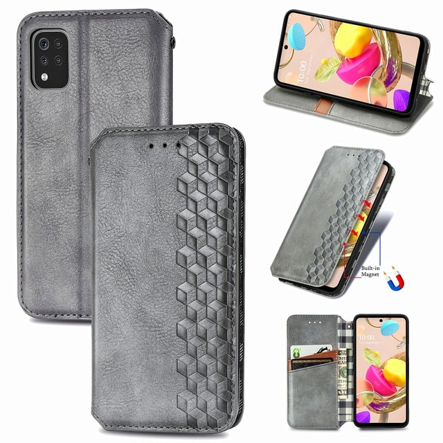 Case for LG K42 Cover Magnetic Protective Wallet Flip Case