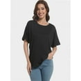 thumbnail image 6 of Women Oversized T-Shirt Loose Fit Workout Tops Short Sleeve Gym Basic Tee Shirt, 6 of 7