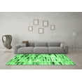 thumbnail image 3 of Ahgly Company Indoor Square Abstract Emerald Green Contemporary Area Rugs, 7' Square, 3 of 4