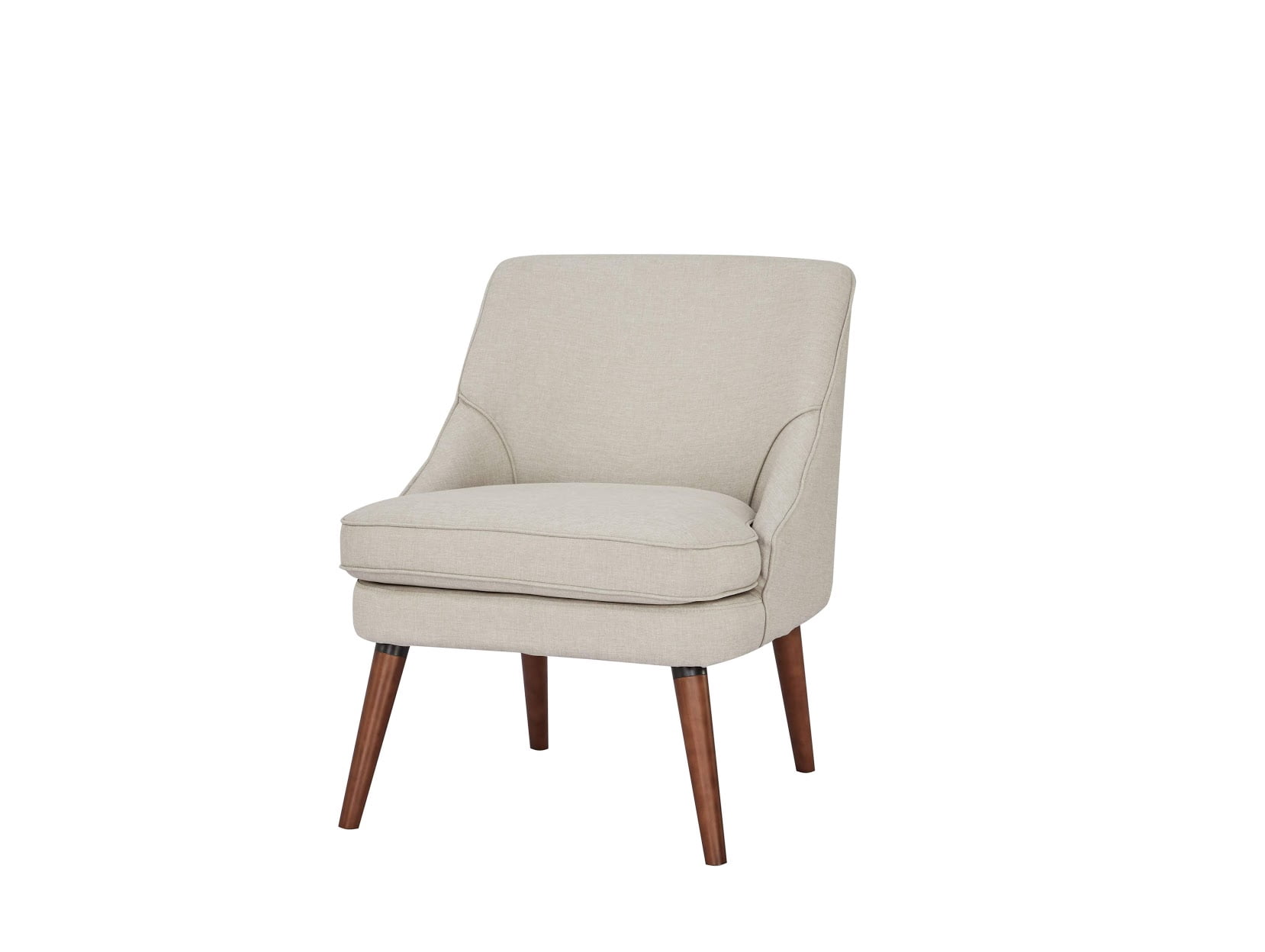 A&D Home Dana Linen Accent Chair, Beige