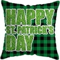 thumbnail image 1 of LADIGASU St. Patrick's Day Short Plush Cushion Cover Throw Pillow Cover Sofa Home Decor, 1 of 1