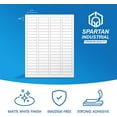 thumbnail image 2 of shiyou-Printable Laser and Inkjet Labels - 1 3/4" X 1/2" White Return Address Label Stickers - 30 Sheets, 2400 Total Labels for Mailing, 2 of 4