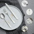thumbnail image 4 of Bestdin 36 Pieces Dinner Fork Set, 7.1" Stainless Steel Table Forks,Cutlery Forks Only, Dishwasher Safe, Mirror Polished, Cake Forks, Dessert Forks for Home Kitchen & Restaurant, 4 of 9
