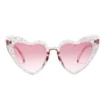 thumbnail image 1 of Gafas de sol con lente de llama corazón Macarena Rosa rojo, 1 of 6