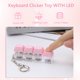 thumbnail image 4 of Teclado Fidget Llavero 4 Teclas Descompresión Con LED Rosa Likrtyny, 4 of 9