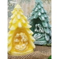thumbnail image 3 of Christmas Candle  with Nativity, Nativity Scene candle, Christmas Candles, 3 of 10