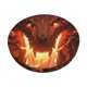 thumbnail image 1 of Disketp Magma Fire Black Dragon Funda Redonda para Taburete, Funda de Cojín para Silla de Bar Suave y Elástica-13 inch, 1 of 7