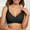 Black, variant on Women's Thin Seamless Vest Soft Support Large Chest Small Half Fixed Cup Breathable Bra Bra Strapless for Women Womens Bras No Underwire Front Closure Sports Bras for Women One Shoulder Semi Bra Bra