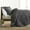 Dark Grey, variant on Premium Reversible Bamboo Comforters by All That Jazz