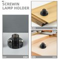 thumbnail image 3 of FENGGUIQU 2Ud Portalámparas De Tornillo E10 Negro Para Lámparas De Y Pared Fácil Instalación Duradero, 3 of 8