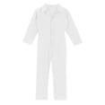 thumbnail image 4 of iixpin Kid Boys Coverall Jumpsuit Mechanic Boiler Suit Flightsuit Uniform Outfits Carnival Party Halloween Costume Ivory 14, 4 of 6