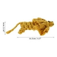 thumbnail image 2 of Juguete para masticar en forma de león para cachorros, cuerda de algodón trenzada duradera para limpiar los dientes, color amarillo, 2 of 7