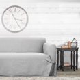 Sure Fit Farmhouse Basketweave Box Cushion Sofa Slipcover, 100