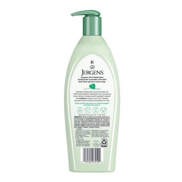 Jergens Hand and Body Lotion, Pure Hydration with Plant Based
