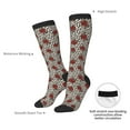 thumbnail image 4 of Naloa Leopard Print Rose Thigh High Socks Extra Long Stretchy Sock Women Over Knee High Opaque Stocking Daily Wear, 4 of 6