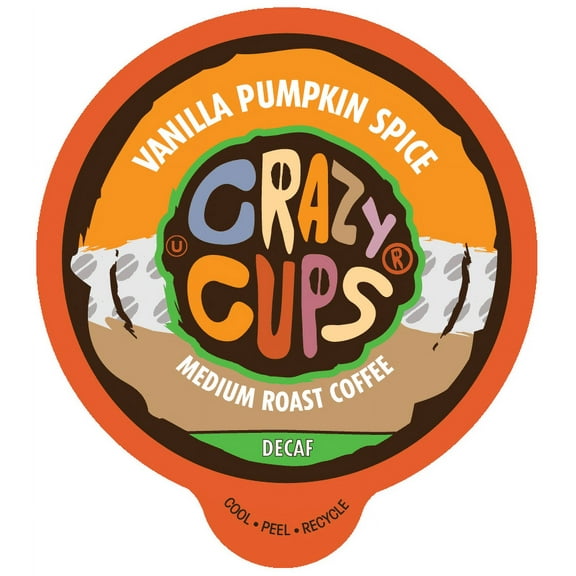 Decaf Vanilla Pumpkin Spice Flavored Coffee by Crazy Cups