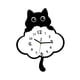 thumbnail image 5 of Reloj de pared colgante con forma de gato y péndulo de cola oscilante para comedor u oficina Estilo A, 5 of 9