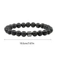 thumbnail image 3 of Natural Stone Sobriety Bracelet for Men Women Unisex Anxiety Jewelry Reduce Cravings Outdoor Travel Accessory with Classic Design, 3 of 6