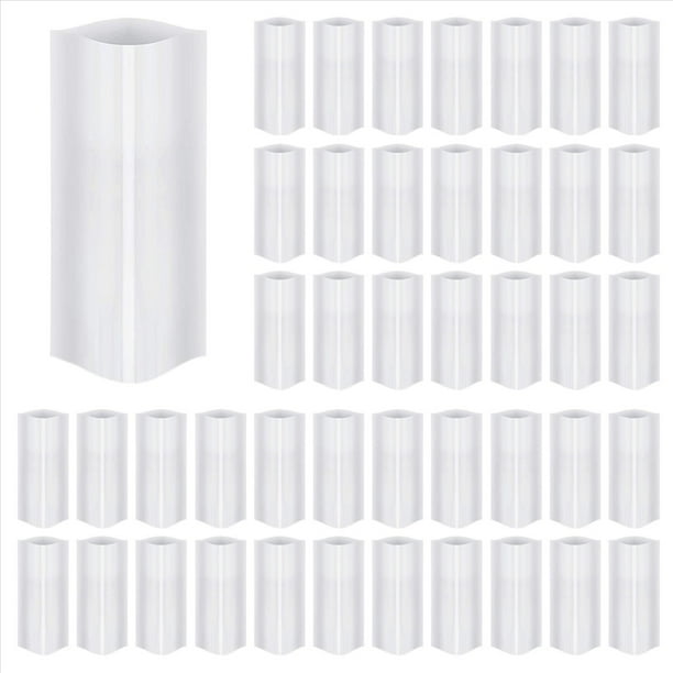 280Piezas Película Retráctil de Sublimación 5X10 Pulgadas Película Retráctil de Transferencia de Bolsas de Envoltura Retráctil Bandas Blancas de Envoltura Retráctil para