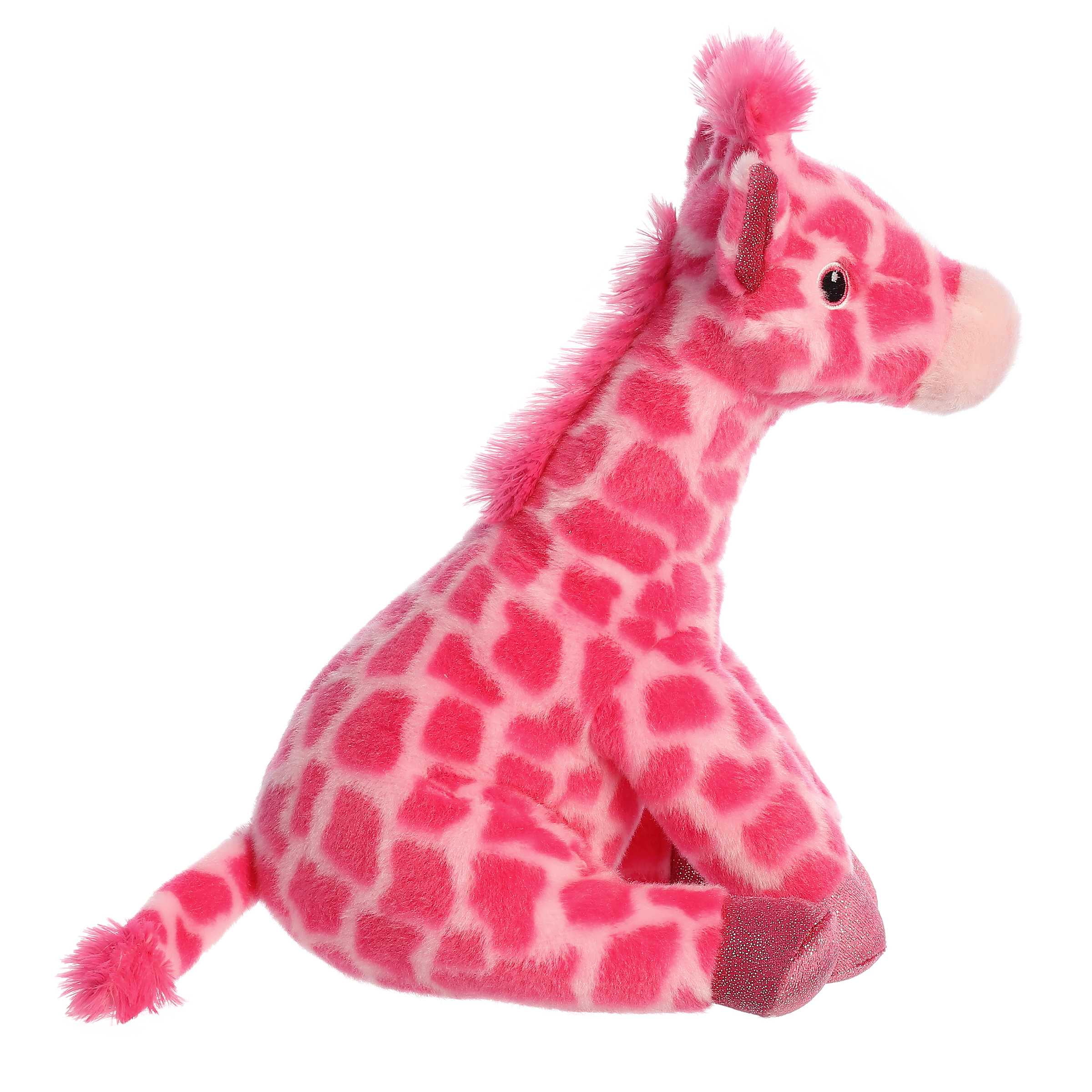 Aurora - Medium Pink Destination Nation - 11.5" Pink Giraffe - Adventurous Stuffed Animal