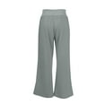 thumbnail image 3 of Fgvctg Wide Leg Sweatpants for Women Baggy Lounge Pant Fall Warm Outfit High Waisted Drawstring Joggerss Clothes Gray M, 3 of 7