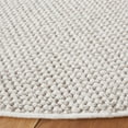 thumbnail image 3 of SAFAVIEH Lotus Leila Solid Area Rug, White, 6'7" x 6'7" Round, 3 of 8