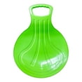 thumbnail image 3 of Almencla Traîneau de Neige Rond en PP pour Sports d'Hiver Accessoires Portables Multifonctions pour Jeux Extérieurs avec Poignée Planche de Ski 20x14.2 Pouces Vert, 3 of 8