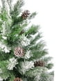 thumbnail image 3 of Northlight Medium Flocked Angel Pine Artificial Christmas Tree with Pinecones - 4' - Unlit, 3 of 7