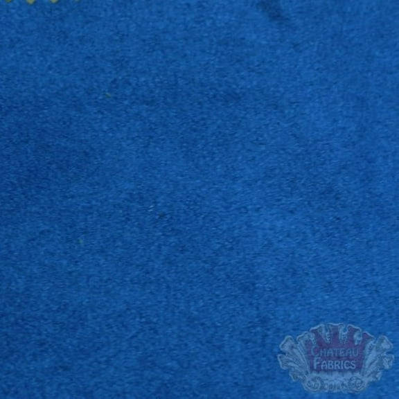 58" Micro Suede Fabric Sky Blue for Upholstery (Passion Suede) BTYÉ (Royal)