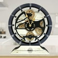 thumbnail image 5 of THE GEARS CLOCK Desk Clock with Real Moving Gears (wall clock)CA-LI_ 10 in Round Desert-Beige, 5 of 8