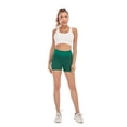 thumbnail image 2 of Women High Waist Yoga Short Premium Tummy Control Bike Shorts Running Athletic Spandex Leggings, 2 of 8