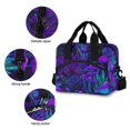 thumbnail image 3 of FORMRS Reusable Lunch Bag for Work School Leakproof Insulated Cooler with Adjustable Shoulder Strap, Dark Mushrooms Pattern, 3 of 6