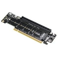 thumbnail image 1 of PCIE4.0 Split Extension Riser Card PCIE X16 TO M.2 NVME SSD Adaptateur Card PCIE X16 TO X8+X4+X4 Quad Vroc.2 NVME Port, 1 of 7