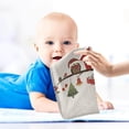 thumbnail image 5 of SKYSONIC Christmas Owls Baby Muslin Washcloths Face Towel, Winter Burp Cloths Cotton Wipes 5 PCS Infant Wash Cloth for Newborn Boys Girls 12"x12", 5 of 7