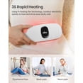 thumbnail image 5 of iDOO Cordless Heating Pad for Period Cramps, 3 Heat Setting, 3 Massage Modes,Birthday Mothers Day Gifts for Girlfriend Mom Wife Women, FSA HSA Eligible, White, 5 of 9