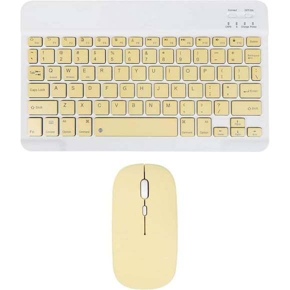 Wireless Keyboard and Mouse: Slim Rechargeable Bluetooth Keyboard and Mouse Set, Silent Bluetooth Mouse, Support Wireless Keyboard