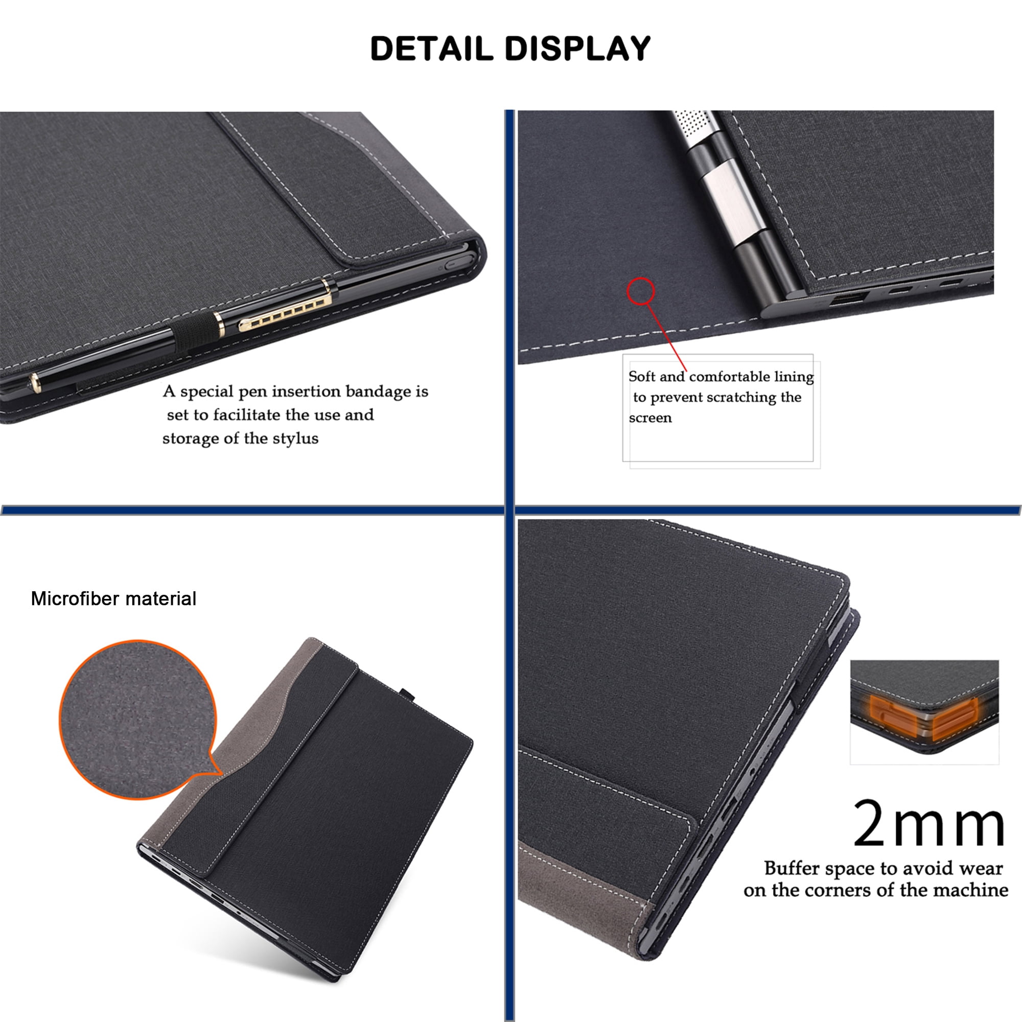 Laptop Case Cover for 14 inch New Samsung Galaxy Book4 Edge 14'' & 14 inch Samsung Galaxy Book4 Pro & 14 inch Samsung Galaxy Book3 Pro ,PU Leather Notebook PC Bag Sleeve Accessories