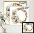thumbnail image 4 of Designart 'Dry Palm Leaves and Pampas Grass With Wreath' Traditional Framed Canvas Wall Art Print, 4 of 5